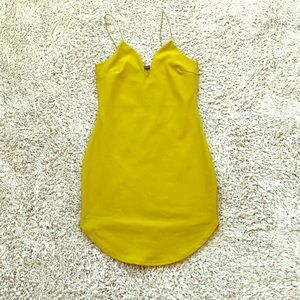 Boohoo Lime Green Dress